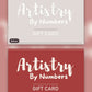 Artistry By Numbers Gift Card paint by numbers kit, before and after