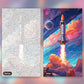 Astral Adventure paint by numbers kit, before and after