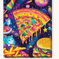 Astral Pizza Pie paint by numbers kit on stretched canvas