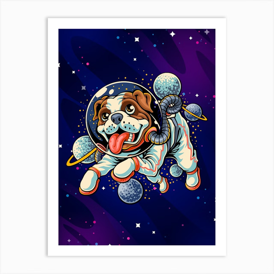 Astro Dog Painting by Numbers Premium Kit