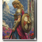 Authentic Athena paint by numbers kit on stretched canvas