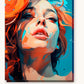 Auburn Beauty paint by numbers kit on stretched canvas