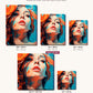 Auburn Beauty canvas sizes from 12 x 12 to 23.5 x 23.5 inches