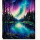 Aurora Reflections paint by numbers kit on stretched canvas