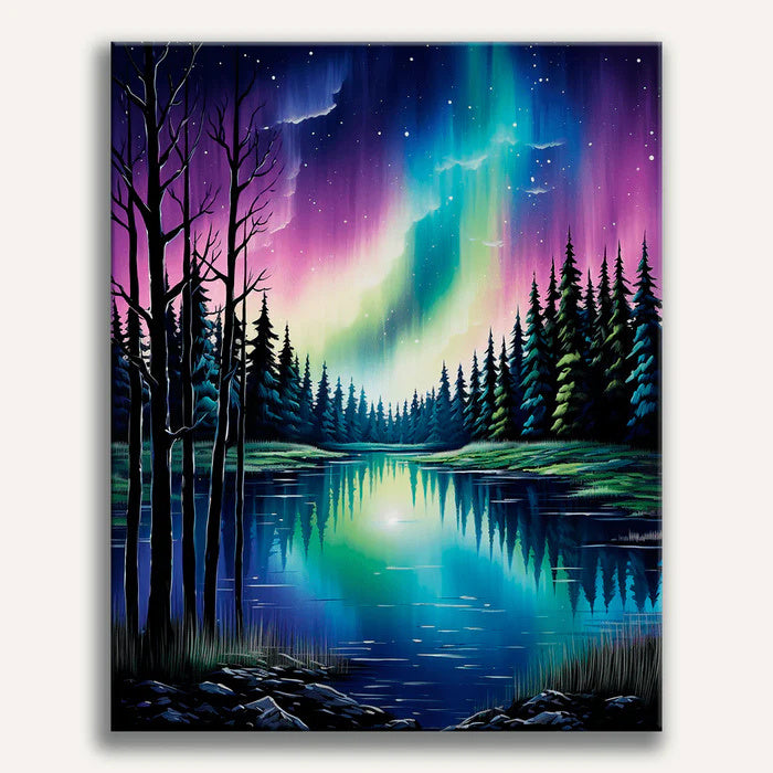 Aurora Reflections Painting by Numbers Kit