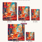 Autumn Shiba canvas sizes from 12 x 12 to 23.5 x 23.5 inches