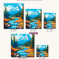 Autumn Whisper River canvas sizes from 12 x 12 to 23.5 x 23.5 inches