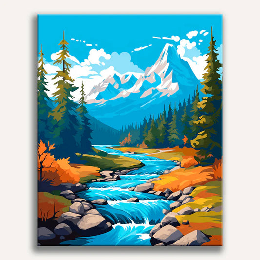 Autumn Whisper River - Premium Art Collection