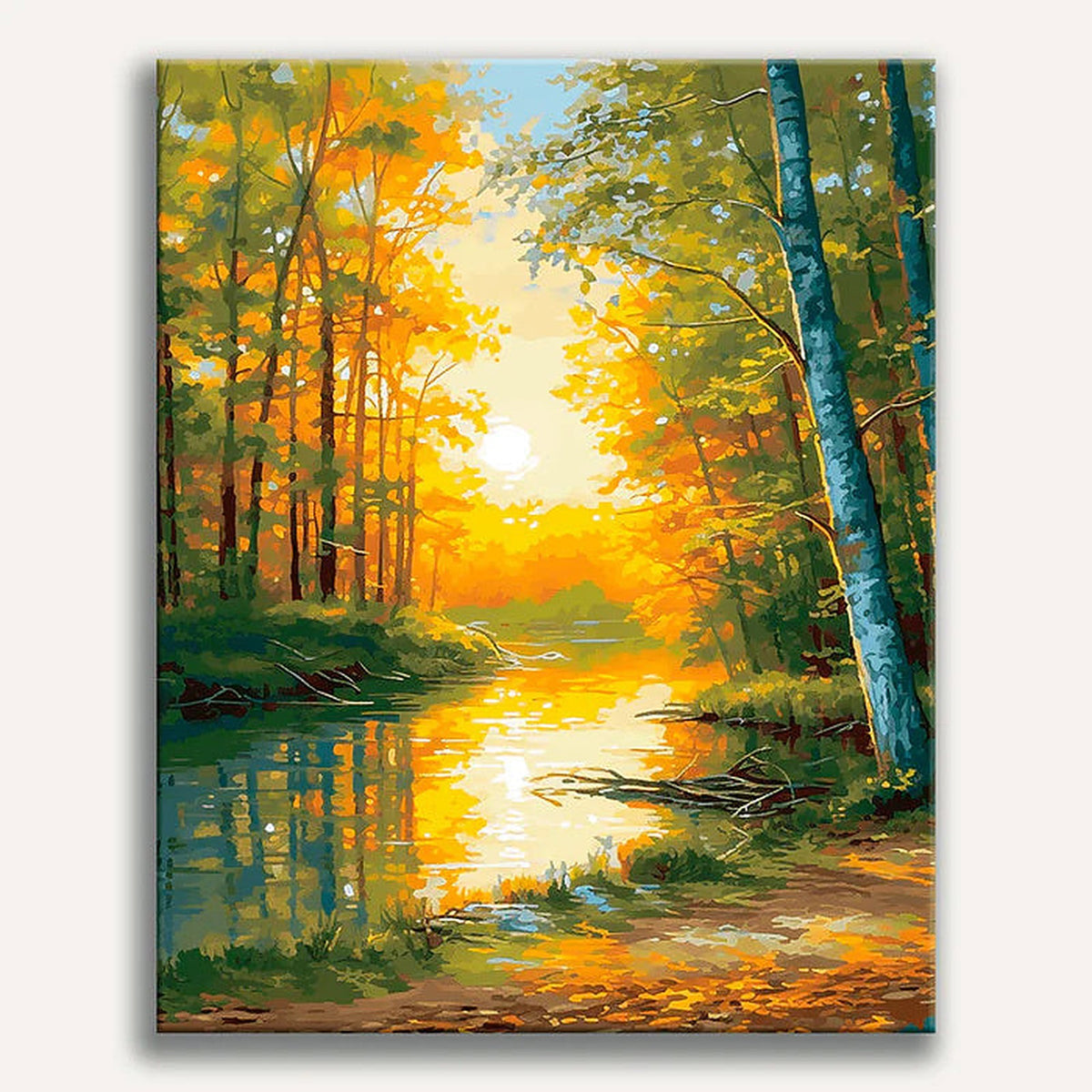 Autumn Glow Painting by Numbers Premium Kit
