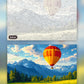 Ballooning Over the Peaks paint by numbers kit, before and after