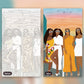 Band of Girls paint by numbers kit, before and after
