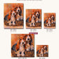 Basset Hound Dogs canvas sizes from 12 x 12 to 23.5 x 23.5 inches