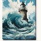 Beacon in the Storm paint by numbers kit on stretched canvas