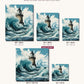 Beacon in the Storm canvas sizes from 12 x 12 to 23.5 x 23.5 inches