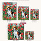 Beagle in the Garden canvas sizes from 12 x 12 to 23.5 x 23.5 inches