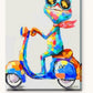 Beautiful Frog paint by numbers kit on stretched canvas