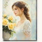 Beauty Queen paint by numbers kit on stretched canvas
