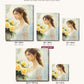 Beauty Queen canvas sizes from 12 x 12 to 23.5 x 23.5 inches