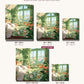 Bedroom Greenery canvas sizes from 12 x 12 to 23.5 x 23.5 inches