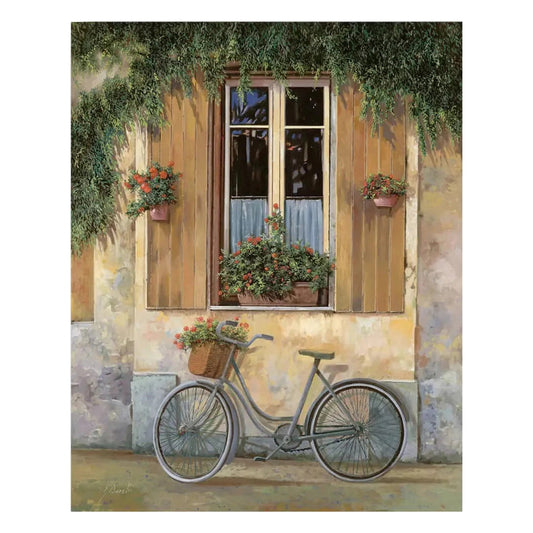 Bicicletta con Fiori - Collezione d'Arte Premium