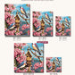 The Birdhouse canvas sizes from 12 x 12 to 23.5 x 23.5 inches