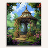 Garden Gazebo Painting by Numbers Premium Kit