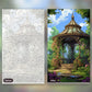 Garden Gazebo paint by numbers kit, before and after