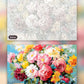 Blossom Still Life paint by numbers kit, before and after