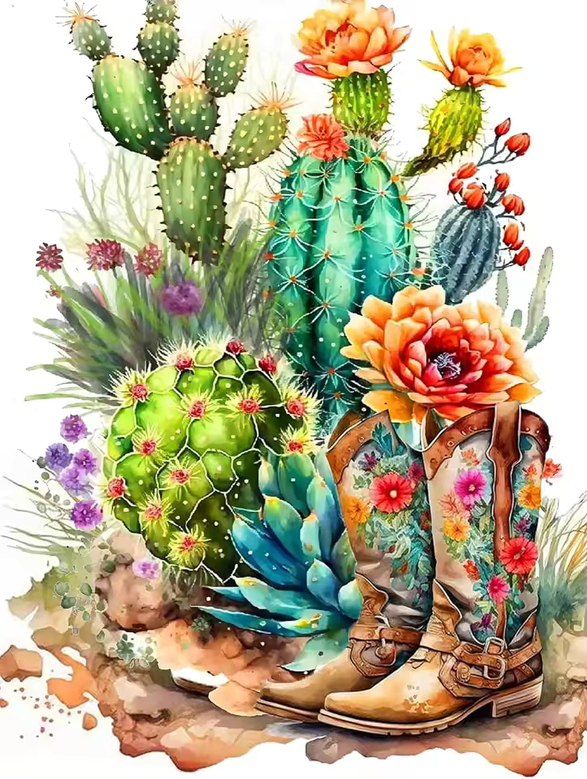 Aloe Vera Painting by Numbers Premium Kit