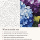 Close-up of the Blue and Purple Hydrangeas in White Vase canvas texture and printed numbers