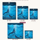 Blue Whales canvas sizes from 12 x 12 to 23.5 x 23.5 inches