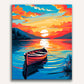 The Boat's Repose Painting by Numbers Kit