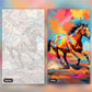 Bold and Free paint by numbers kit, before and after