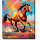 Bold and Free paint by numbers kit on stretched canvas