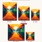 Bold Dawn canvas sizes from 12 x 12 to 23.5 x 23.5 inches