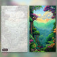 Boulder Falls paint by numbers kit, before and after