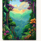 Boulder Falls paint by numbers kit on stretched canvas