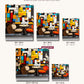 Brewed Bliss canvas sizes from 12 x 12 to 23.5 x 23.5 inches