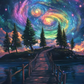 Bridge Between Earth and Space Art Painting Kit