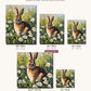 Brown Rabbit in the Daisy Meadow canvas sizes from 12 x 12 to 23.5 x 23.5 inches