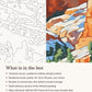 Close-up of the Bryce Canyon in Snow canvas texture and printed numbers