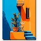 Balcony of Cacti paint by numbers kit on stretched canvas
