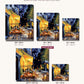 Cafe Terrace canvas sizes from 12 x 12 to 23.5 x 23.5 inches