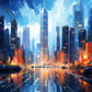 Skyline of Hong Kong - Premium Art Collection