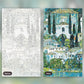 Church in Cassone paint by numbers kit, before and after