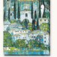 Church in Cassone paint by numbers kit on stretched canvas