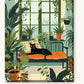 Cat In Living Room paint by numbers kit on stretched canvas