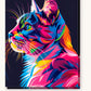 Cat’s Gaze paint by numbers kit on stretched canvas