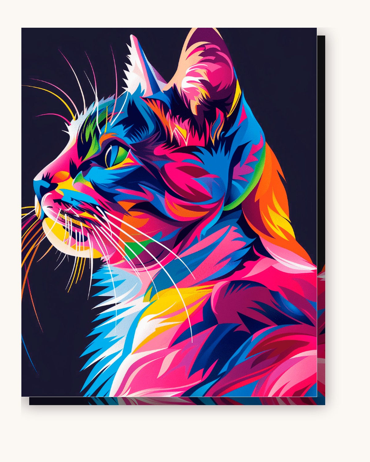 Cat’s Gaze paint by numbers kit on stretched canvas