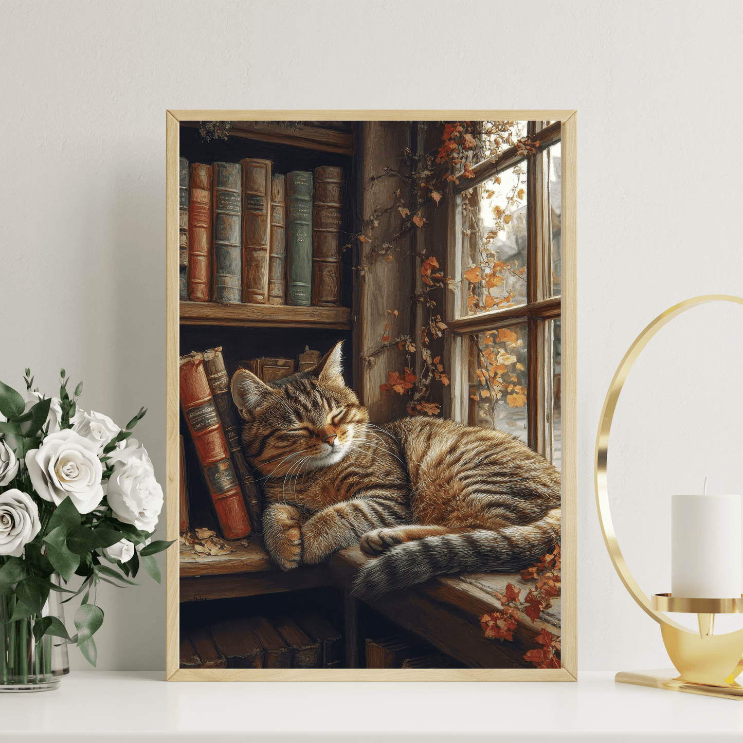 Cat Sleeping in Closet - Artistry By Numbers